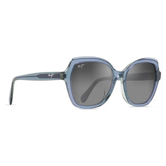 New MAUI JIM Mamane Blue Polarised Cat Eye GS883 03 Sunglasses Women - Picture 1 of 4